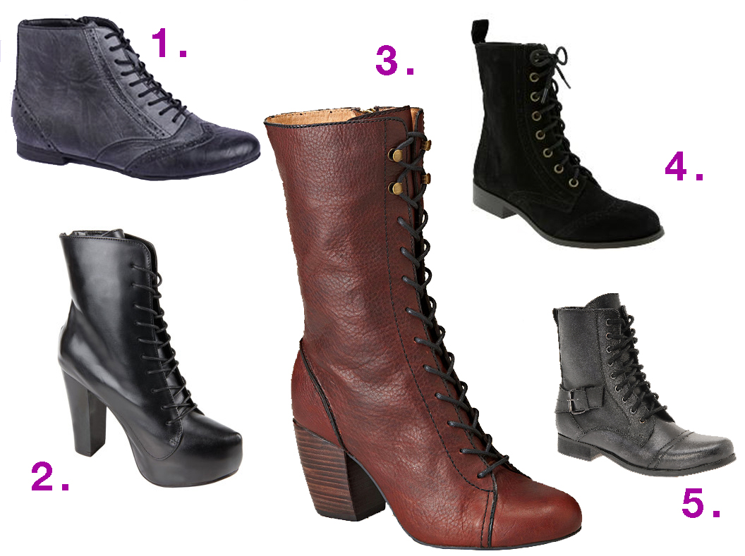 lace up witch boots