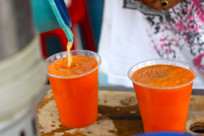 carrot and grapefruit juice